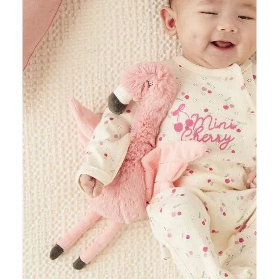 Le doudou flamant rose tout doux en rembourrage recyclé –  – Soldes