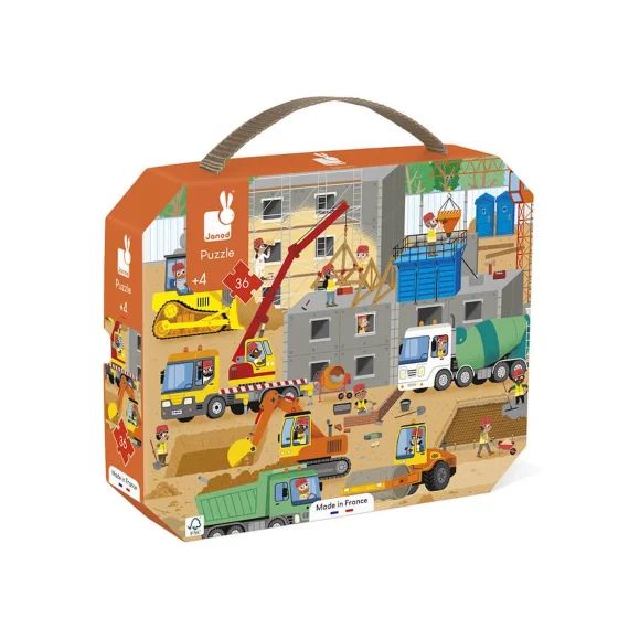 Puzzle Chantier 36 Pcs Orange