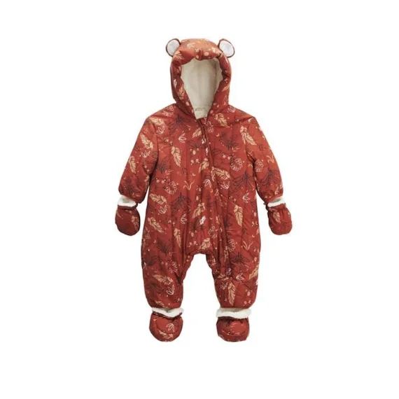 Combi Pilote Avec Moufles Et Pieds Amovibles Maloueg Orange