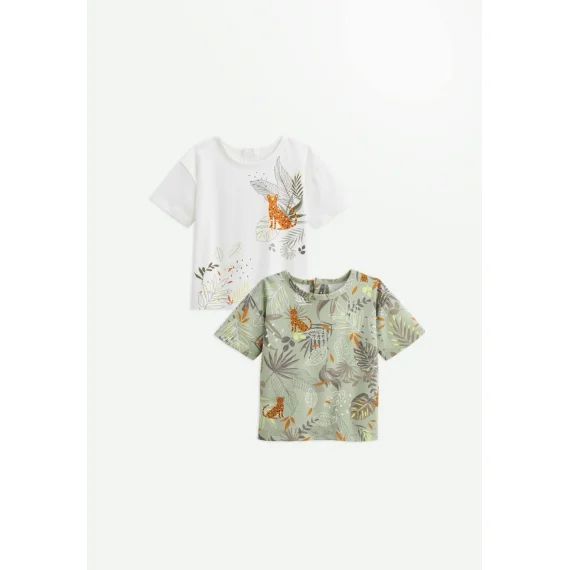 Lot De 2 T-shirts Enfant Olajava Vert
