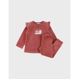 Pyjama Bébé Velours Rose