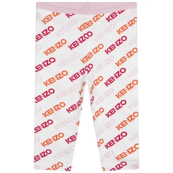 Legging imprimé intégral Fille Blanc
