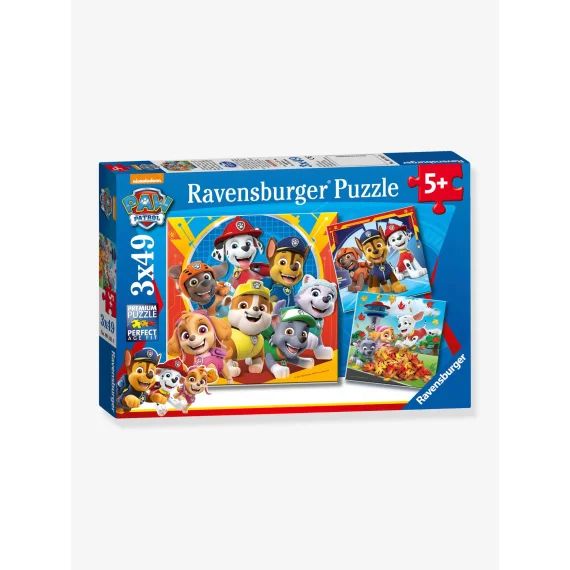 Puzzles 3×49 P – Prêts À Secourir – Pat&rsquo;patrouille – Ravensburger Blanc