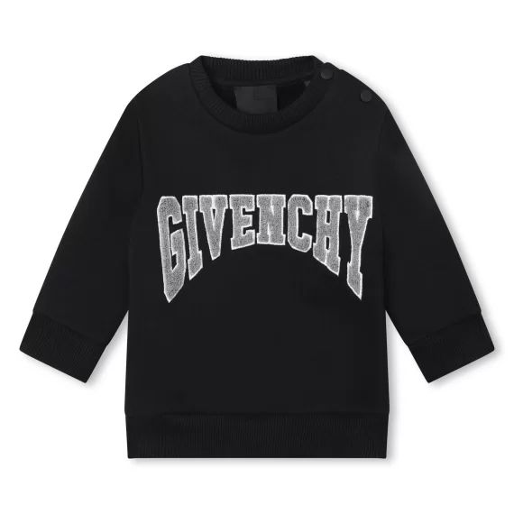 Sweat-shirt molletonné Garçon Noir