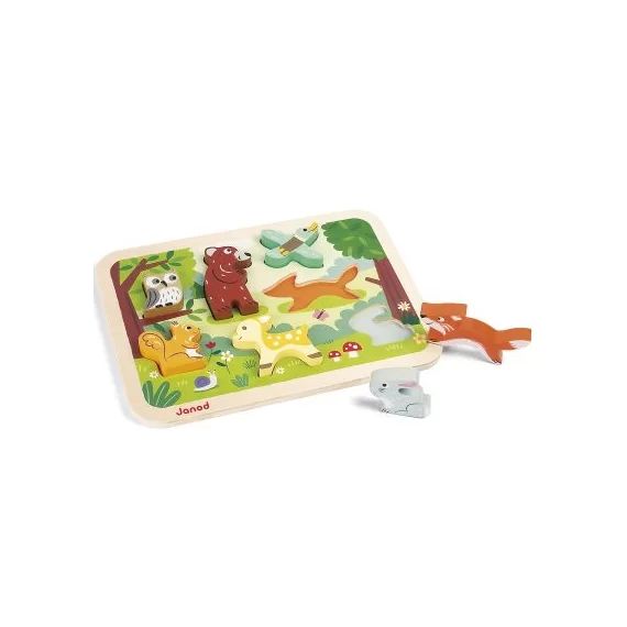 Puzzle à encastrement Chunky Forêt (7 pièces)