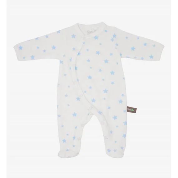 Pyjama Bébé En Coton Bio Imprimé Étoiles Bleu