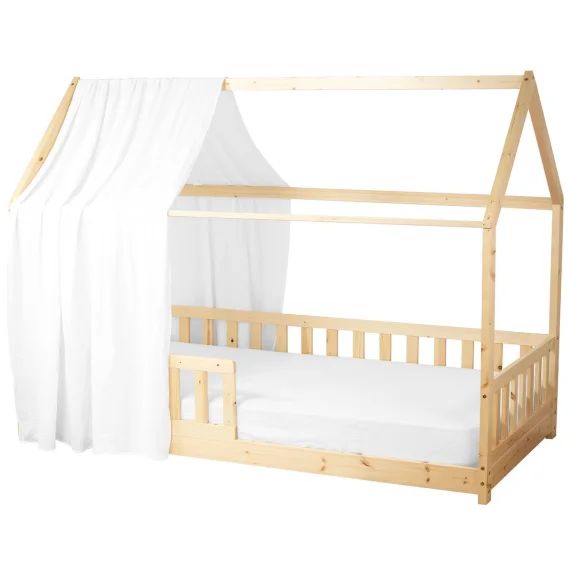 Ciel De Lit Cabane En Gaze De Coton Solo 390 Cm Blanc