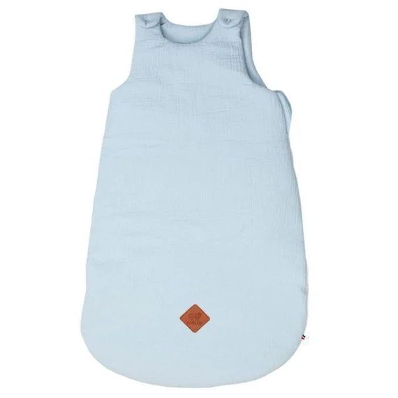 Sevira Kids – Gigoteuse sans manches en gaze de coton Jeanne – Terracotta – 0/6 mois bleu