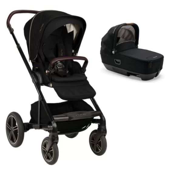 Poussette Nuna Mixx Next – Riveted + Nacelle Cari Next – Caviar