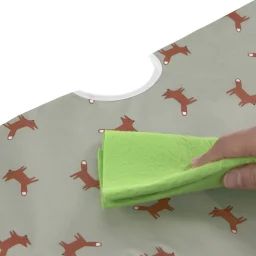 Lot de 2 bavoirs manches longues avec poche Little Forest Renard