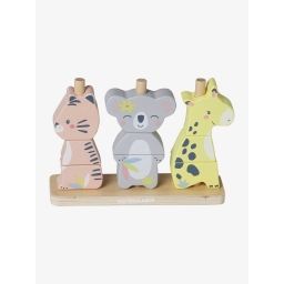 Animaux à empiler KOALA en bois FSC® rose