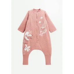 Turbulette D&rsquo;hiver En Velours Avec Pieds Retroussables Et Manches Amovibles Bébé Rosa Rose