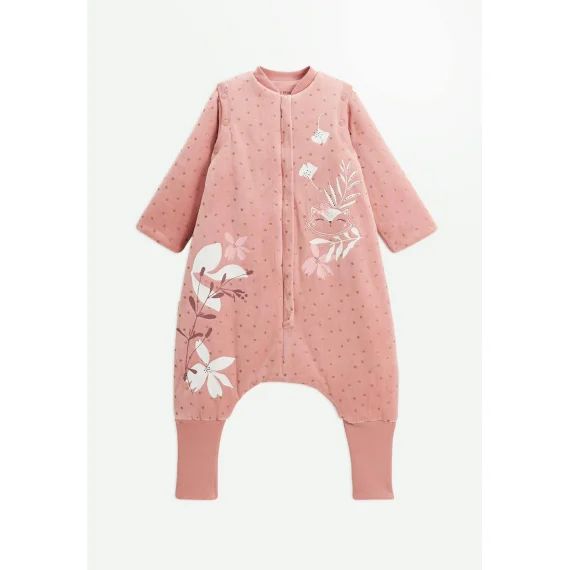 Turbulette D&rsquo;hiver En Velours Avec Pieds Retroussables Et Manches Amovibles Bébé Rosa Rose