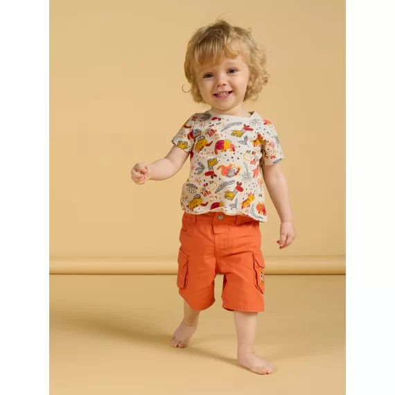 Bermuda Orange Bébé Garçon