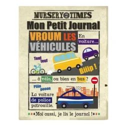 Livre D’éveil – Mon Petit Journal À Froisser – Les Vehicules Multi-coloured