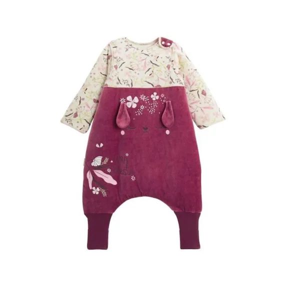 Turbulette D&rsquo;hiver En Velours Avec Pieds Retroussables Et Manches Amovibles Mila Rose