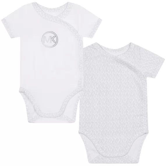 Lot de deux bodysen coton UNISEXE Gris