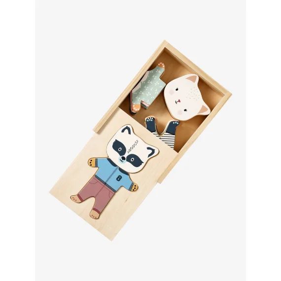 Boite des animaux à habiller en bois FSC® bois