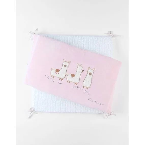 Tour De Lit – Noukie&rsquo;s – Moris & Sacha – Rose – Bébé – Coton Rose