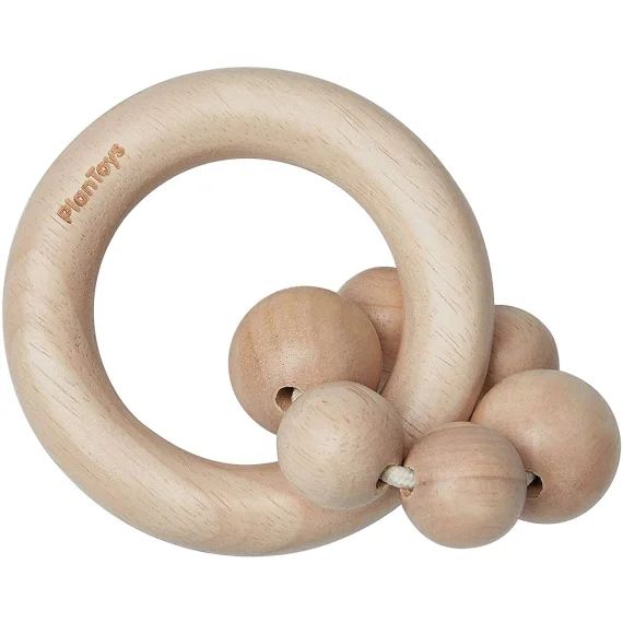 Hochet Perles Naturel Beige
