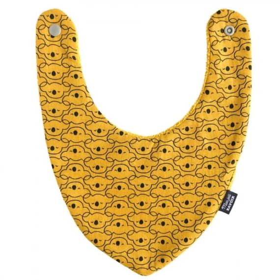 Bavoir bandana – koala moutarde jaune