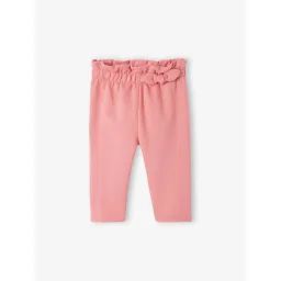 Pantalon en molleton bébé taille élastiquée BASICS bois de rose