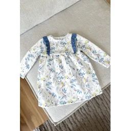Robe Bébé En Molleton Bianca Ecru