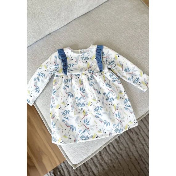 Robe Bébé En Molleton Bianca Ecru