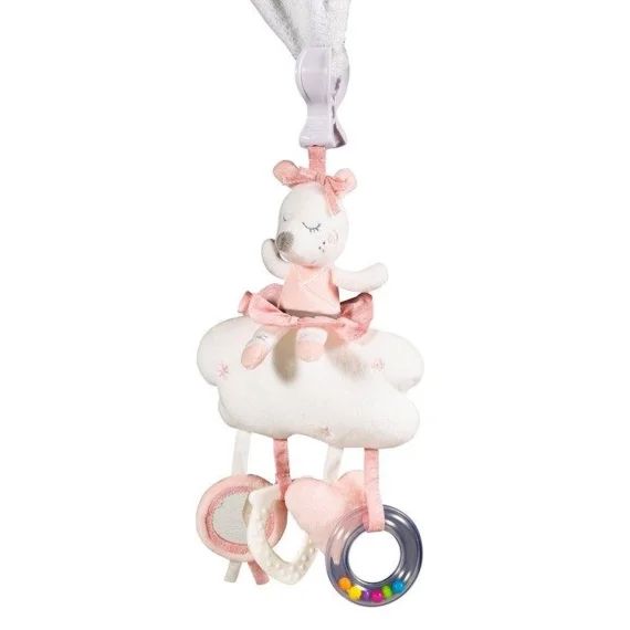 Jouet d&rsquo;activités avec Pince enfant en velours Rose rose