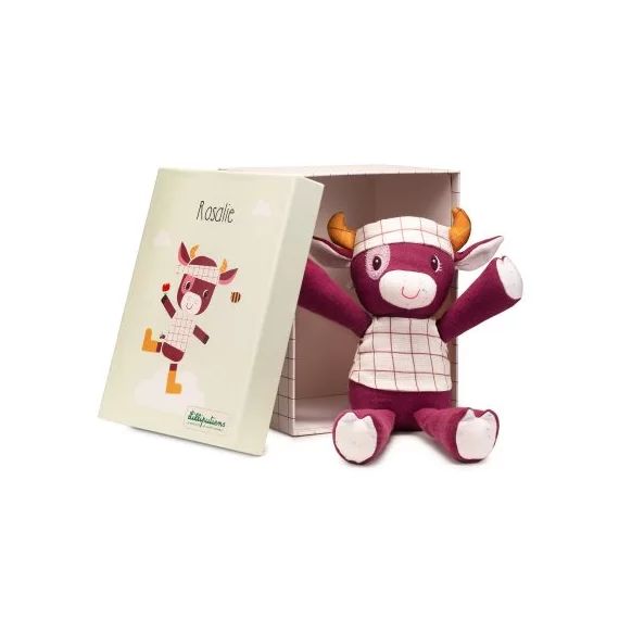 Peluche câline Rosalie la vache (29 cm)