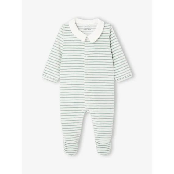 Dors-bien naissance personnalisable en velours écru