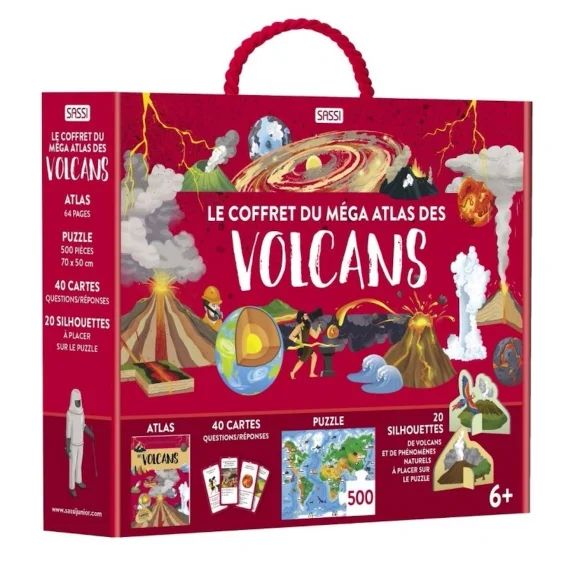 Méga Atlas Des Volcans Rouge