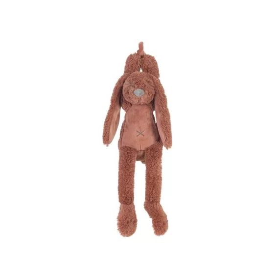Peluche musicale lapin rouille (34 cm)