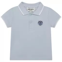 Polo avec badge Tigre Garçon Bleu