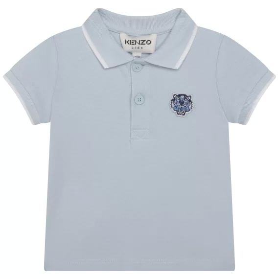 Polo avec badge Tigre Garçon Bleu