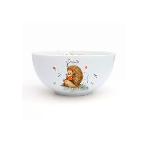Bol en porcelaine Hérisson (personnalisable)