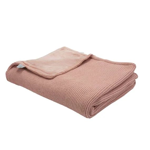 Couverture Bébé Réversible Rose