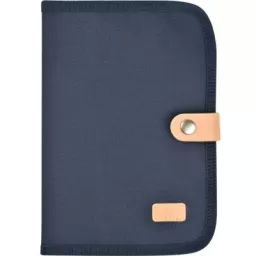Protège carnet de santé bleu marine