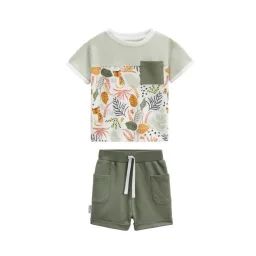 Ensemble Bébé T-shirt Et Short Dumbea Vert