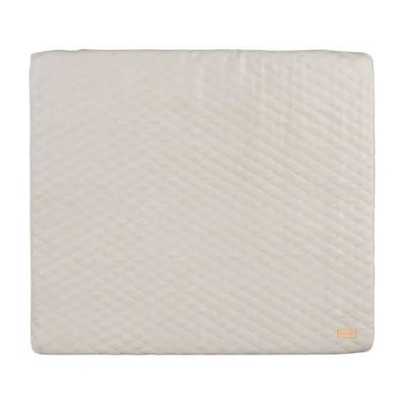 Matelas À Langer Matelassé En Cuir Pu Déperlant Luxe Grège / Greyish