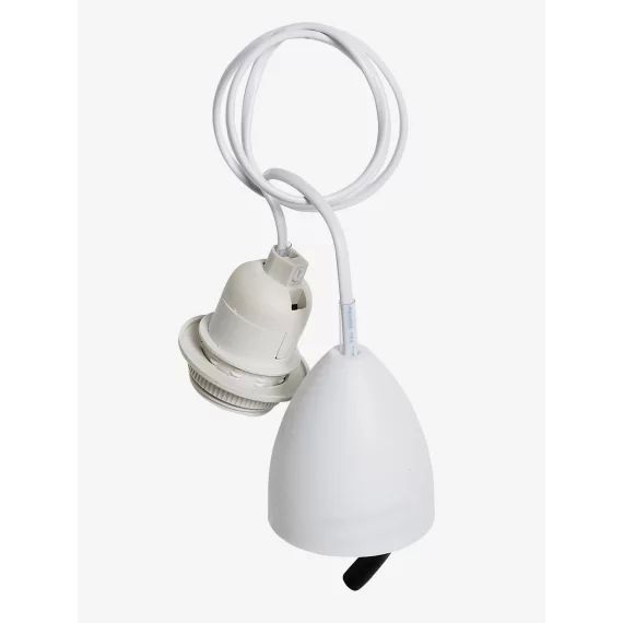 Câble et douille électrique pour luminaires blanc