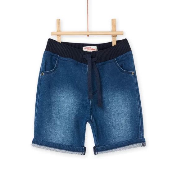 Bermuda Bleu Effet Jean – Denim