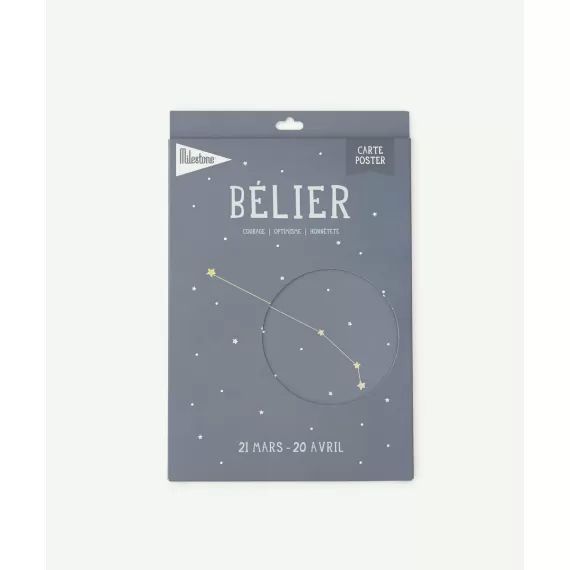 Carte poster zodiac bélier bébé –  – Soldes