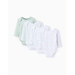 Lot De 4 Bodies En Coton Multicolore