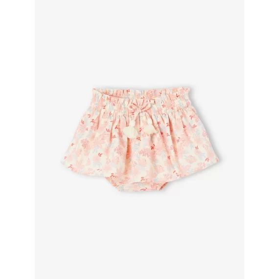 Jupe avec culotte intégrée bébé écru