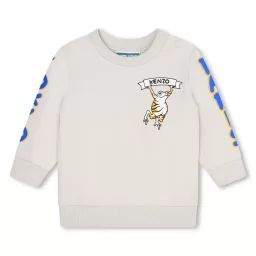 Sweat-shirt en molleton gratté Garçon Beige