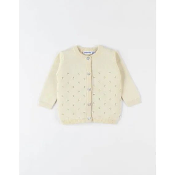 Cardigan En Tricot Fin Pâle Jaune