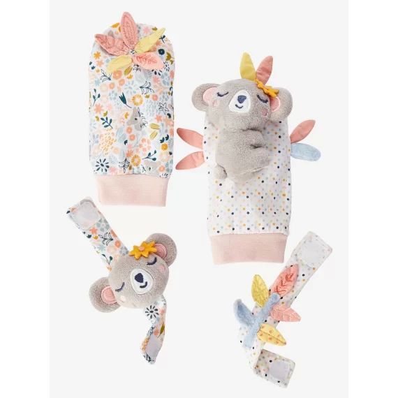 Hochets mains et pieds Koala rose