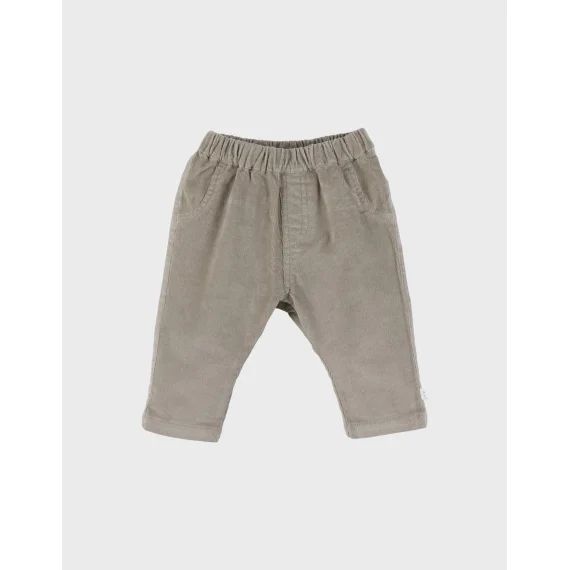 Pantalon En Velours Côtelé Vert