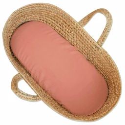 Drap Housse Couffin Ovale En Gaze De Coton Jeanne Terracotta